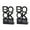 Black, variant on 2Pcs Book Ends for Shelves Hollowed Letter Metal Bookends Heavy Duty Book End Decorative Book Stoppers for Shelves Desk