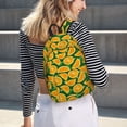 thumbnail image 5 of Easygdp Orange Lemon for Durable Canvas Laptop Backpack - Adjustable Shoulder Strap, Large Capacity, Fits 15-17in Laptops, for School, Work, Travel-Small, 5 of 5