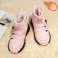 thumbnail image 3 of Boys Girls Platform Non Slip Mid Calf Snow Boots Winter Warm Fleece Lined High Top Slip On Sneakers, 3 of 5