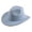 Light Blue, variant on LIUYUNNN Little Boys Cowboy Hat Stylish Cowboy Hat Western Wool Mid Brim Performance Hat For Outdoor Casual Wear Ethnic Folk Design, One Size