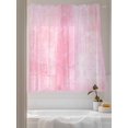 thumbnail image 3 of Sheer Curtains 63 inches Long, Pink Abstract Vintage Graffiti Mottled Texture Light Filtering Sheer Window Curtains Rod Pocket Voile Drapes for Bedroom Living Room, 52"W x 63"L 2 Panels, 3 of 7