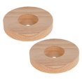 thumbnail image 3 of AURARMLET 2 Pcs Base de Lampe Ronde Brun Clair Présentoir pour les Fêtes, 3 of 8