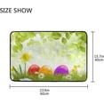 thumbnail image 7 of GZHJMY Easter Eggs Door mat Non Slip Floor Door Rug, Soft Floor Mat for Kitchen Garden Bedroom Indoor Outdoor Entrance Home Holiday Decoration 23.6" x15.7", 7 of 7