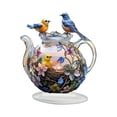 thumbnail image 2 of Xecvkr Acrylic Bird Teapot Figurine Colorful Birds Floral Tabletop Decor Living Room Bedroom Desk Stand Nature Inspired Art Home Ornament Home Gift, 2 of 6