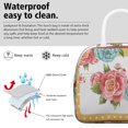 thumbnail image 3 of Lunch Bag Lunch Box for Women Reusable Insulated Lunch Cooler Bags,Large Capacity for Work Travel Picnic,Water-Resistant Pioneer Colorful Floral Lunch Tote Bag Gifts for Woman Mom White, 3 of 6