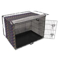 thumbnail image 6 of Tribal Dog Crate Cover, Folkloric Abstract Design of Traditional Colorful Zigzags Print, Easy to Use Pet Kennel Cover Small Dogs Puppies Kittens, 7 Sizes, Multicolor, by Ambesonne, 6 of 6