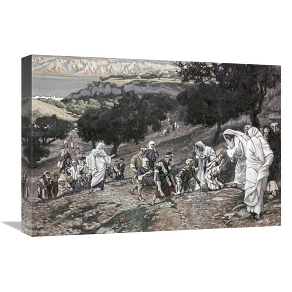 Global Gallery  Jesus Healing the Lame & The Blind Art Print - James Tissot