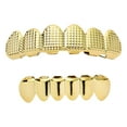 thumbnail image 1 of Boca Personalizada De Metal Chapado En dieciocho 6 Parrillas Superiores / Inferiores Para JOKER , Halloween Cospla dorado Yinane Parrillas chapadas en oro de 18k, 1 of 8
