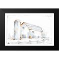 thumbnail image 2 of Harper, Ethan 18x13 Black Modern Framed Museum Art Print Titled - Barnyard Pencil Sketch II, 2 of 5