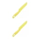 thumbnail image 2 of Injueey Juegos de cocina para niños, juego de Chef de plástico auténtico para niños, utensilios de cocina para pasteles, bordes dentados, amarillo 2Conjunto, 2 of 6