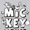 thumbnail image 3 of Disney - Mickey Mouse - Black & White Doodle - Juniors Fitted Graphic T-Shirt, 3 of 5