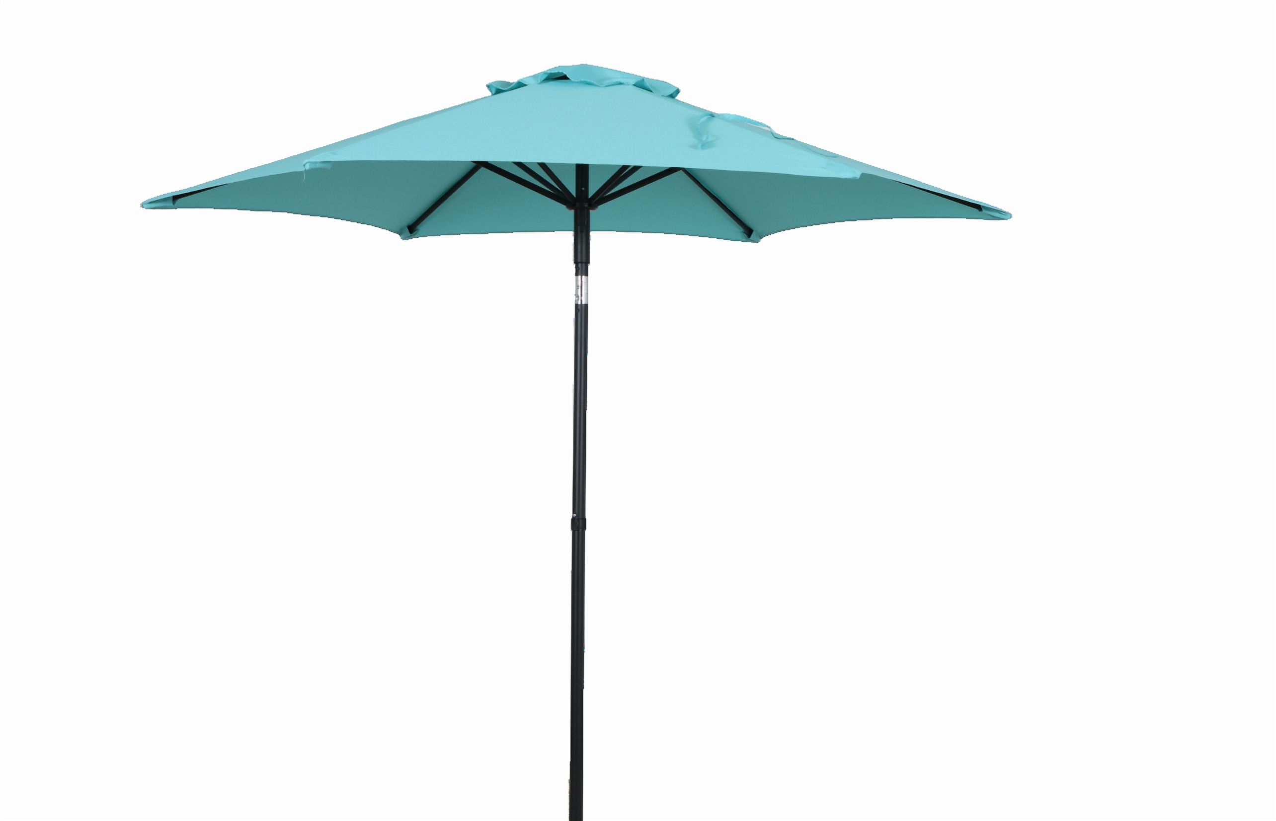 Mainstays Outdoor 7.5' Aqua Round Market Patio Umbrella, Push-up, 3-Angle Tilt