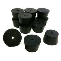 Rubber Stoppers, Size 8, 1-Hole. Pack of 1-Pound.