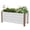 White-23.62 × 15.75 × 17.72in, variant on Weatherproof Aluminum Raised Garden Bed Planter Box - Rounded Corners, Single-Layer Design, Drainage Holes, Anti-Cut Edging - Ideal for Outdoor Patio, Balcony, Lawn Planting