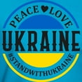 thumbnail image 3 of CafePress - Peace Love Ukraine T Shirt - Men's Fitted T-Shirt, 3 of 4