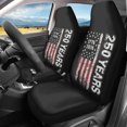 thumbnail image 2 of XYZCANDO Patriotic 250th Anniversary Front Car Seat Covers featuring Distressed USA Flag - Durable Protective Set Of 2, 2 of 10