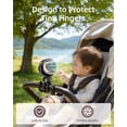 thumbnail image 3 of Spopal Portable Stroller Fan, Rechargeable Clip On Baby Fan with 120° Auto-Oscillating, LED Display & Night Light, 15H Battery for Stroller, Black, 3 of 9