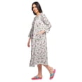 thumbnail image 2 of Moomaya Cotton Printed Button Down Nightdress For Women Nursing Night Gown, 2 of 6