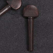 KALLORY Simple 4Pcs Violin Tuning Pegs Round Ebony Wood for Fiddle Tuning