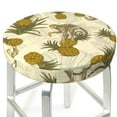 thumbnail image 3 of Haiem Monkeys and Pinealpples Cushion Round Bar Chair Seat Cover Bar Chair Cushion Covers Elastic Washable Bar Chair Cover,Protects from Scratches and Stains-14 inch, 3 of 7