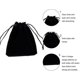 thumbnail image 5 of Paquete de 50 Bolsas de Terciopelo Negro para Joyas YUANXCMXG 3,9 x 4,7 Pulgadas, 5 of 5