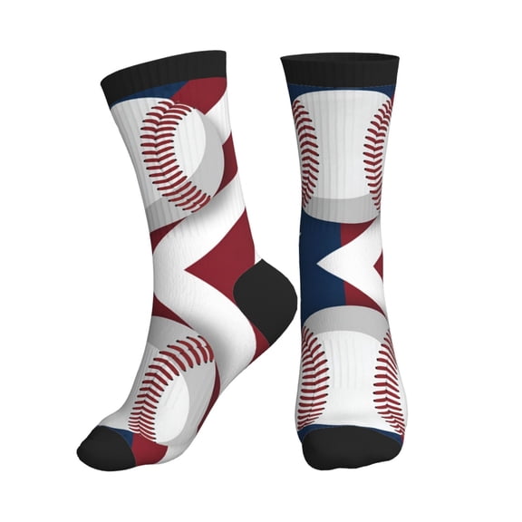 Unisex America Baseball Novelty Ankle Socks Colorful ComfortSoft Lightweight Sports Athletic Socks