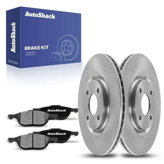 AutoShack Front Brake Rotors Ceramic Brake Pads | Replacement for 2005-2007 Ford Focus 2.0L 2.3L FWD | 6-PC Brake Kit