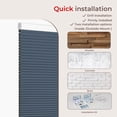 thumbnail image 5 of Allesin Cellular Shades Cordless Blackout Honeycomb Blinds for Indoor Windows, Thermal Insulated Window Shades Noise Reduction, Easy to Install, Perfect for Bedroom/Living Room, Blue 24" W x 36" H, 5 of 8