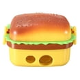 thumbnail image 5 of 1Pc Cute Hamburger Pencil Sharpener with Two Rubbers Erasers Student Stationery, 5 of 5