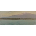 thumbnail image 2 of Henry&nbsp;Brokman 24x12 Gold Ornate Framed and Double Matted Museum Art Print Titled - Etna (Sicily) (1899), 2 of 4