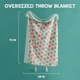 thumbnail image 4 of Boo-tique Soft Throw Blanket, Plush Cozy Blanket for Couch, Halloween Skulls, White, 50" x 72", 4 of 10