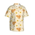 thumbnail image 2 of Fotbe Squirrel And Leaves Hawaiian Shirt for Men Unisex Summer Beach Casual Short Sleeve Cotton Linen Button Down Shirts-X-Large, 2 of 9