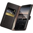 thumbnail image 4 of for iPhone SE2/SE 3rd 2022/7/8 4.7" Phone case[RFID Blocking Leather],[3 Credit Card Slot] Flip Folio Book Shockproof Protector,Holder Stand case,Women Men for Apple SE Wallet Cover,Black, 4 of 12