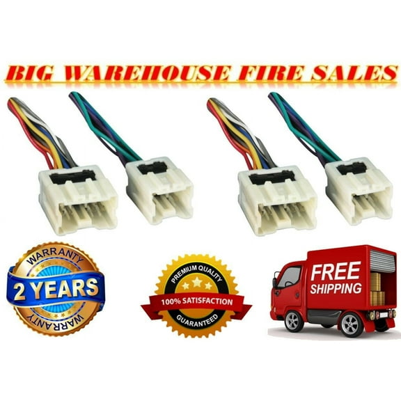2 Absolute H702/7550 Radio Wiring Harness Compatible for Nissan and Infinity 1994-2012 Power 4 Speaker