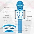 thumbnail image 3 of Wireless Bluetooth Karaoke Microphone with Speaker and Recording Function Children's Best Gift Singing Toy, 3 of 5