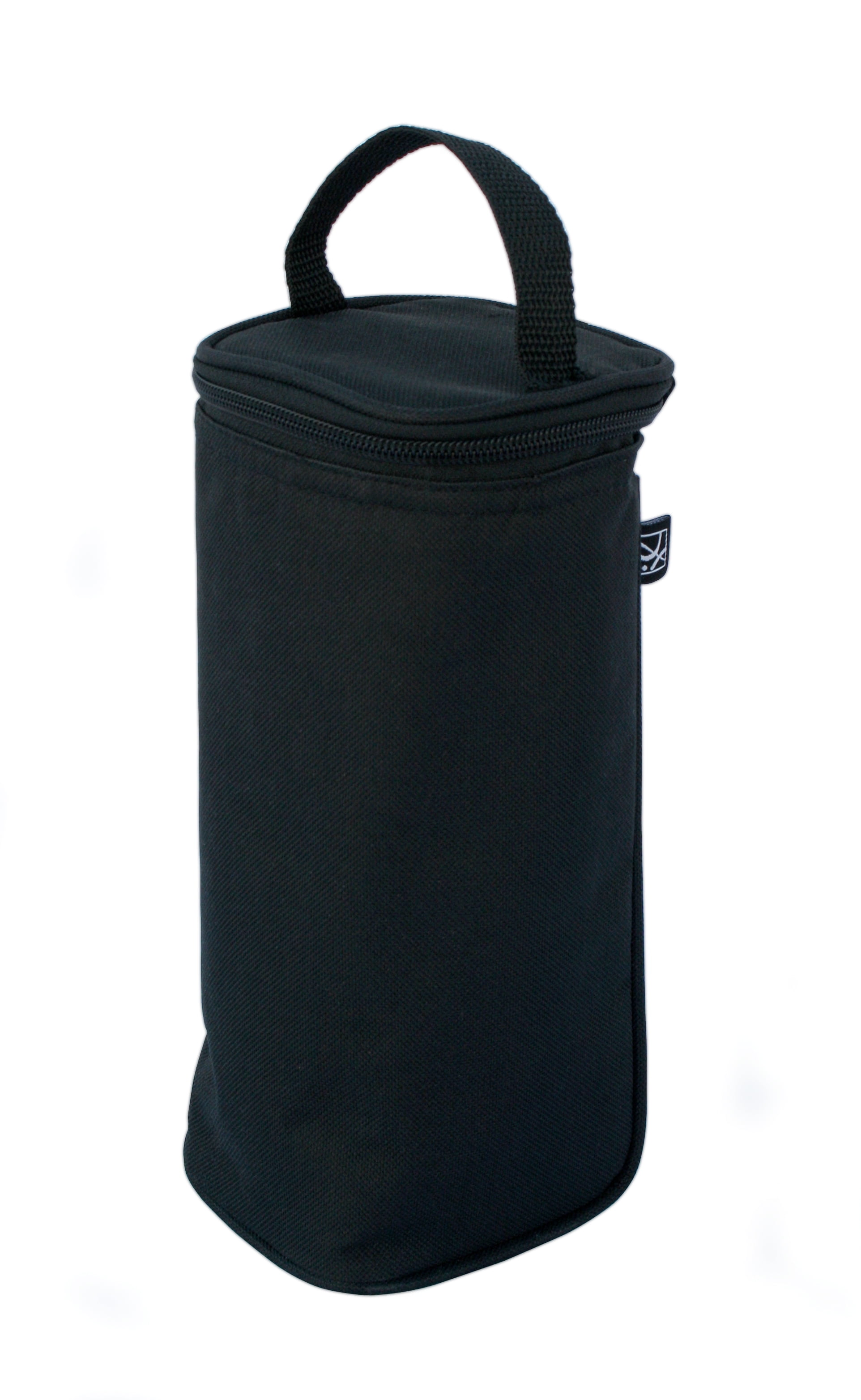 J.L. Childress Breastmilk Cooler and Single Baby Bottle Bag with Ice Pack, Black