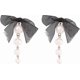 thumbnail image 2 of Vintage Pearl Drop Dangle Earrings Lightweight Black Pink Cute Bow Earrings Fashion Statement Ear Jewelry for Women and Girls (Black), 2 of 4