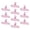 Pink, variant on 10Pcs Clear Acrylic Binder Clip for Picture Document Drawing Board 75mm Long Paper Clip File Paper Clamp Bag Clip