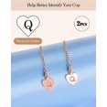 thumbnail image 3 of GHSDFBB Accessoires de Charme pour Tasse Stanley, 2 Pcs Nom ID Lettre Poignée Charme pour Stanley/Simple Gobelet Moderne, Forme de Cœur Initiales Identification Charmes, 3 of 7