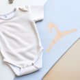thumbnail image 4 of 5Pcs Light Yellow Wooden Infant Hangers for Nursery Theme Clothes Organization, 4 of 9
