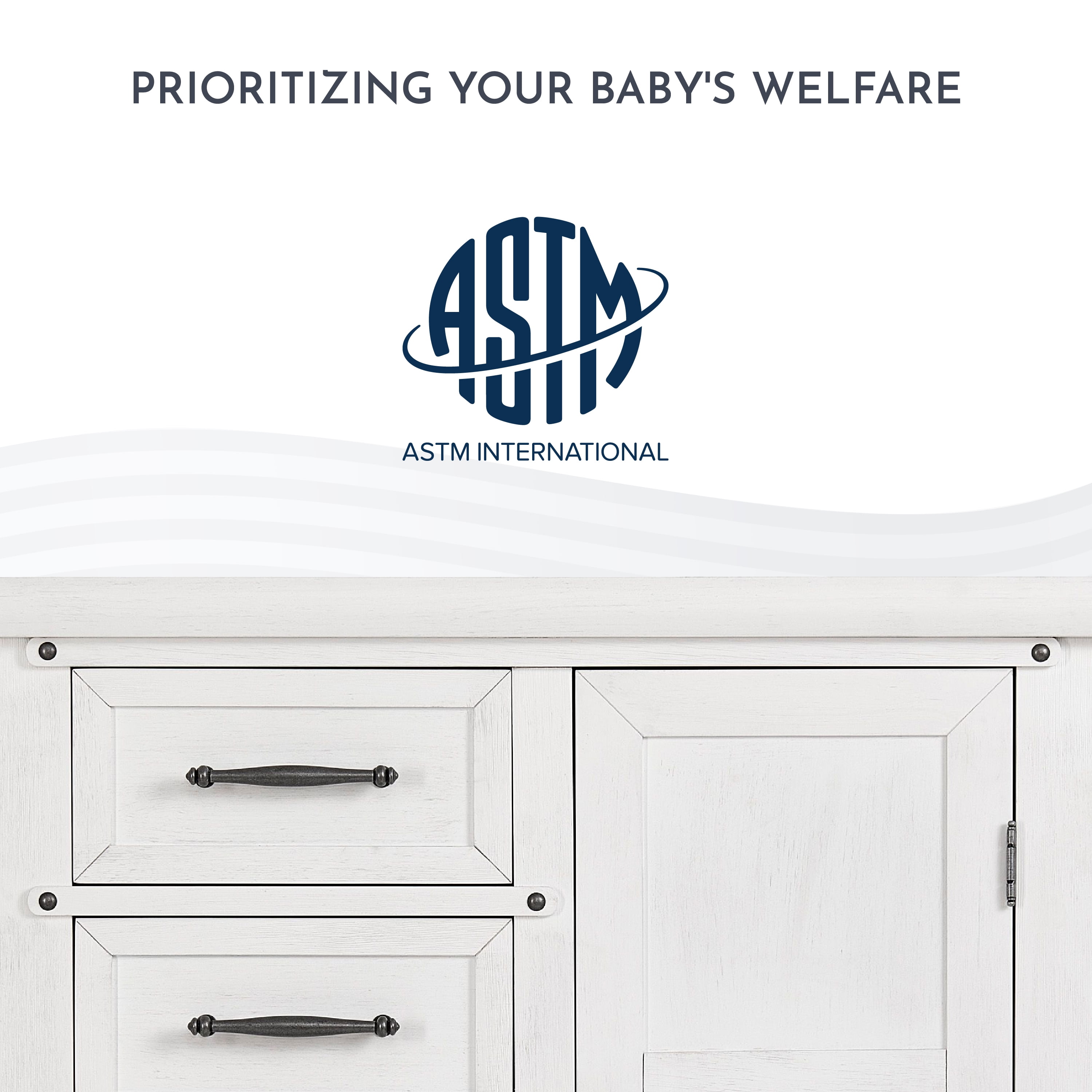 Evolur Andorra Chifferobe, Designed for Storage, Solid and Sturdy Build, Weathered White