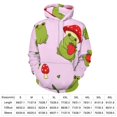thumbnail image 2 of Cute Frogs And Mushrooms Pattern Men's Women Vintage 3D Hooded Sweatshirt - All-Season Loose Fit Streetwear, 2 of 6