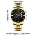 thumbnail image 3 of Father’s Day Men’s Openwork Quartz Watch – Alloy Case Business Casual Wristwatch with Stainless Steel Strap, Skeleton Dial Fashion Timepiece Gift for Dad, 3 of 6