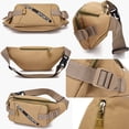 thumbnail image 4 of Sac Poitrine Sling Sac à Dos Bandoulière Rangement Multi-Couches Grande Capacité Voyage Randonnée Course Sac de Taille Sangle Ajustable Sac de Jour Décontracté Extérieur pour Hommes Femmes Navettage Cyclisme Gym Transport Quotidien, 4 of 7