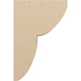 thumbnail image 3 of 8"W x 16"D x 24"H Classic Crestline Rough Cedar Woodgrain TimberThane Corbel, Primed Tan, 3 of 6