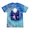 Blue Jerry, variant on Wild Bobby, Nautical Full Moon Bottlenose Dolphin Animal Lover Tie-Dye T-Shirt