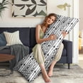 thumbnail image 5 of Boho Chic Floral Body Pillow Cover 20x54 - Vintage Fashion Long Pillow Case with Invisible Zipper - Artistic & Ethnic Patterns - Breathable Pillowcase, 5 of 7