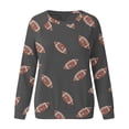 thumbnail image 4 of Bovemsi Sweatshirt for Women Sequin Football Rugby Graphic Print Sunday Casual Long Sleeve Crewneck 2025 Fall Pullover Fall Sweatshirts, 4 of 4