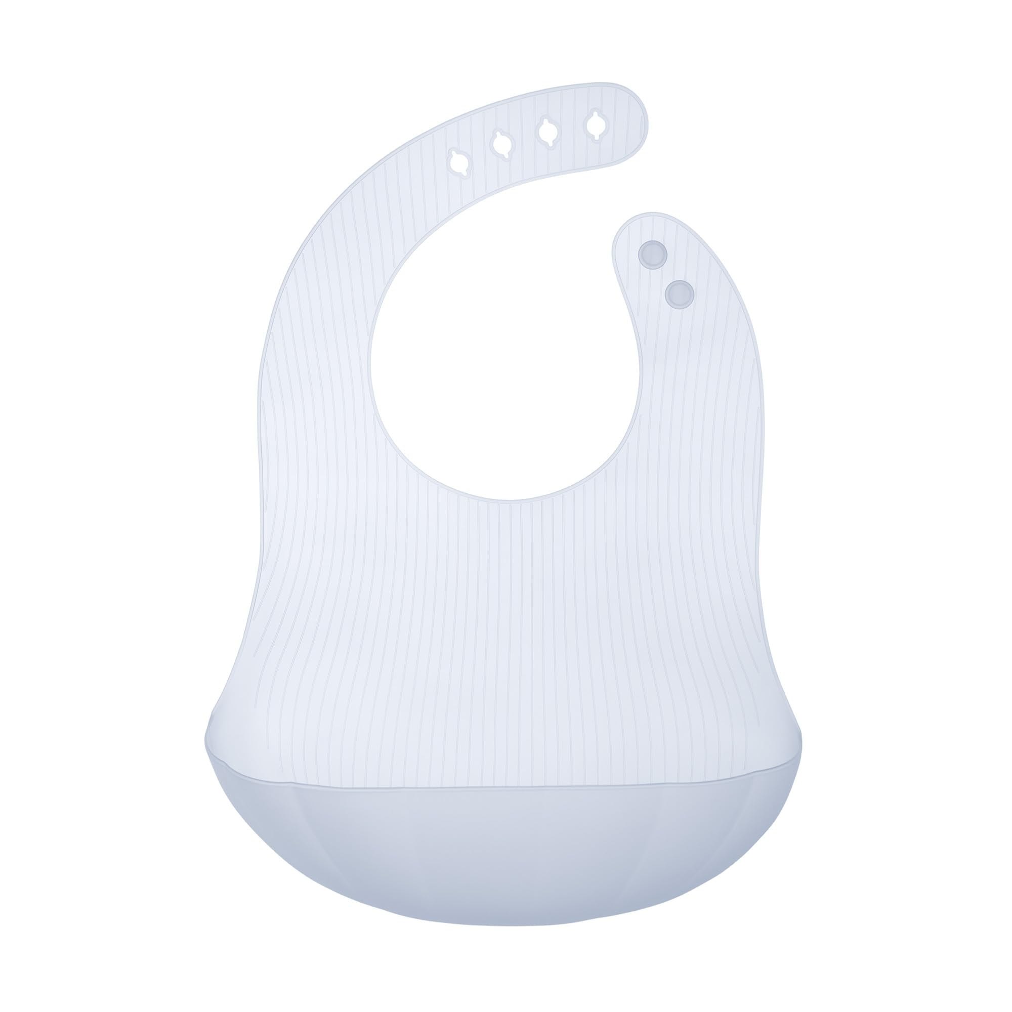 Olababy Training Spoon Set (Lime/Kale) + Fold N Go Silicone Baby Bib w Travel Case (Blueberry)