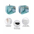 thumbnail image 2 of Fsddascl Teal Marble Small Toaster Cover 2 Slice, Kitchen Appliance Covers, Contemporary Ink Painted Abstract Art Toaster Oven Cover with Loop, Bread Machine Cover Polyester Dust Cover Protection, 2 of 5